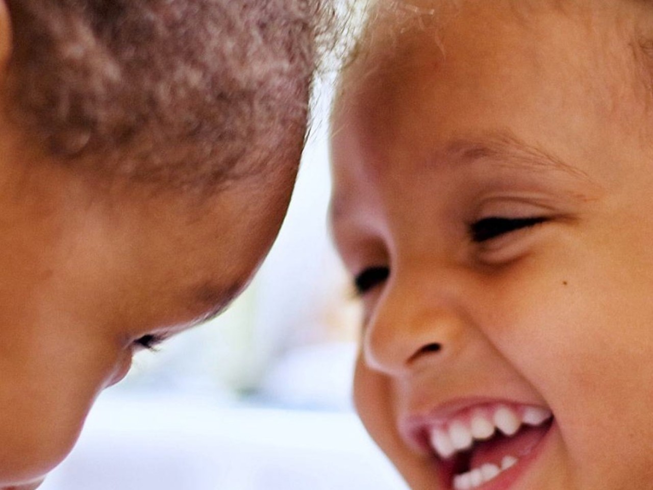 Kids laughing