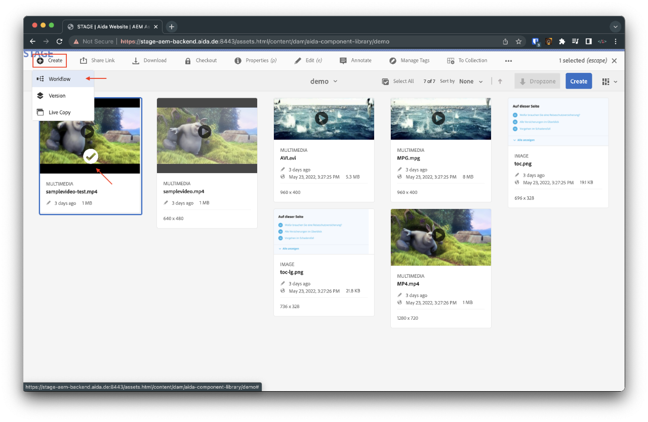 Create Workflow