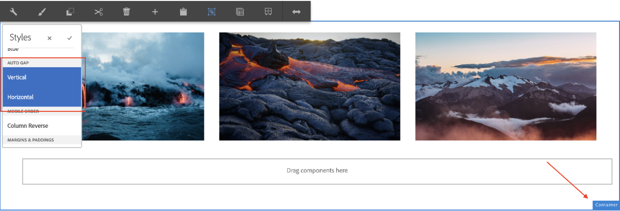 Image Container Gap
