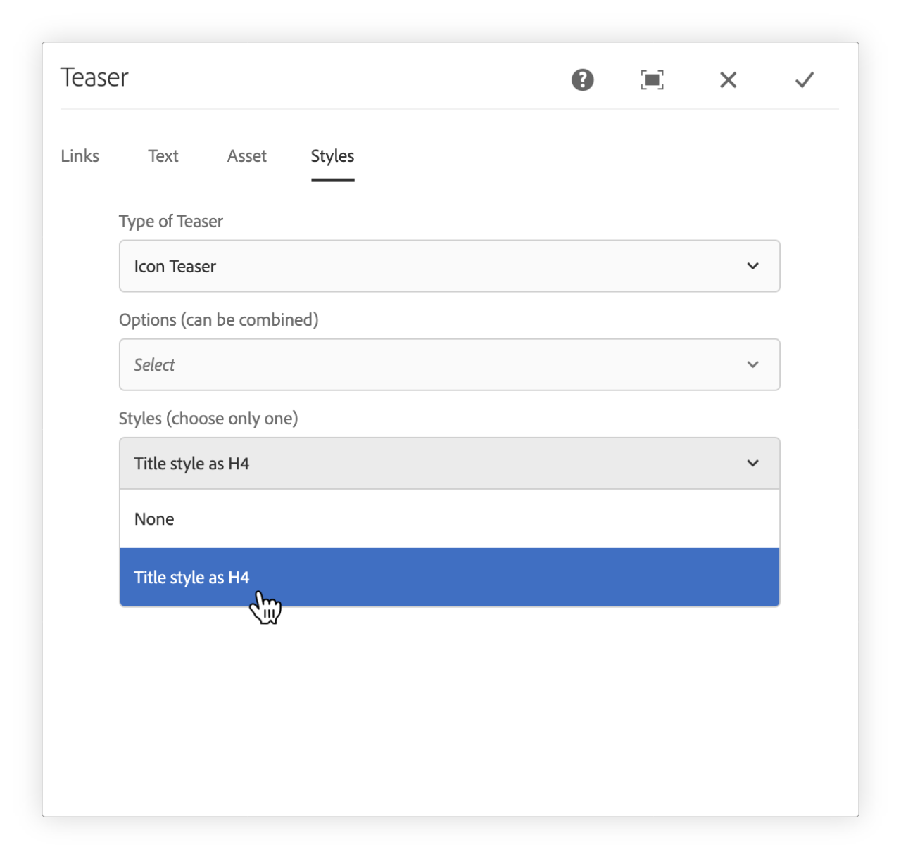 CQ:dialog Styles