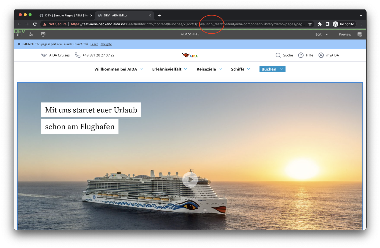Preview your page